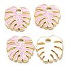 Brass Enamel Pendants KK-A153-07G-B-1