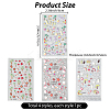 4Pcs 4 Styles Ocean Theme Self Adhesive PET Nail Art Stickers Decals MRMJ-SP0001-17-2