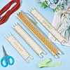 Wood Braided Cord Measure Rulers TOOL-WH0155-74D-5