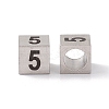 Tarnish Resistant 303 Stainless Steel European Beads STAS-G286-P05-1
