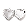 Tarnish Resistant 316 Stainless Steel Locket Pendants STAS-Z010-02-3