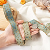 5 Yards Polyester 3D Star Gold Stamping Ribbon OCOR-TAC0023-14A-6