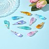 10Pcs 5 Styles Opaque Resin Pendants RESI-FS0001-91-10