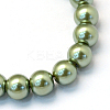 Baking Paint Glass Pearl Bead Strands HY-Q003-3mm-49-2