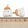 Halloween Opaque Resin Pendants LS-RESI-C062-02F-3