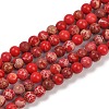 Dyed Natural Regalite/Imperial Jasper/Sea Sediment Jasper Beads Strands G-B124-C04-2