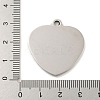 Non-Tarnish 201 Stainless Steel Pendants STAS-L079-25P-06-3