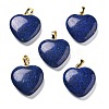 Dyed Blue Natural Sesame Jasper Pendants G-G956-B78-G-1