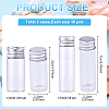 20Pcs 2 Styles Column Glass Screw Top Bead Storage Tubes CON-YW0001-89-2