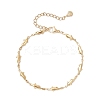 Brass Fish Link Bracelets for Women BJEW-JB12576-1