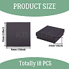 18Pcs Kraft Cotton Filled Cardboard Paper Jewelry Set Boxes CBOX-TA0001-11-3