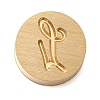 Golden Tone Brass Letter Stamps KK-R005-01L-1
