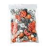 DIY Halloween Synthetic Turquoise & Round Wood Beads Jewelry Findings Kits DIY-FS0006-35-6