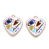 Printed Alloy Pendants ENAM-ZX002-36G-2