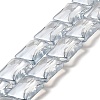 Transparent Electroplate Glass Beads Strands LS-EGLA-H103-PL01-1