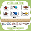 30Pcs 6 Styles Ladybug Embroidery Sew on Cloth Patches PATC-FG0003-45-2