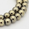 Round Non-magnetic Synthetic Hematite Beads Strands LS-G-D617-4mm-26-1