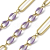304 Stainless Steel Enamel Figaro Chains CHS-U003-02G-02-1