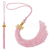 Polyester Graduation Tassel Pendant Decorations AJEW-WH20020-078C-1