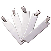 201 Stainless Steel Rectangle Stamping Blank Tag Pendants STAS-BC0002-20P-4