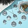 18Pcs 6 Styles Tibetan Style  Alloy Pendants FIND-CJ0002-10-5