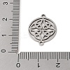 Non-Tarnish 201 Stainless Steel Connector Charms STAS-S126-02P-3