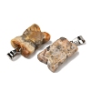 Natural Crazy Agate Pendants G-B127-09P-03-3