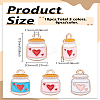 18Pcs 3 Colors Alloy Enamel Pendants ENAM-LP0001-67-2