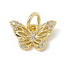 Brass Micro Pave Cubic Zirconia Charms ZIRC-F132-14G-1