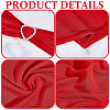 Polyester Elastic Elegant Satin Chair Cover Sashes AJEW-WH0678-86A-3
