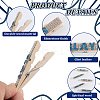 30Pcs 5 Styles Cheerleading Rhinestone Spirit Clips AJEW-SP0002-58A-4