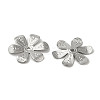 Non-Tarnish 304 Stainless Steel Bead Caps STAS-P363-05P-2