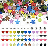 156Pcs 27 Style Spray Painted & Tibetan Style Alloy Beads FIND-TA0002-84-2