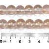 Frosted Transparent Glass Bead Strands GLAA-P065-10mm-05-3