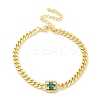 Brass Micro Pave Cubic Zirconia Bracelets BJEW-S158-05G-4