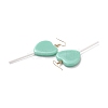 Heart-shape Lollipop Dangle Earrings for Women EJEW-Z015-04C-2