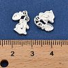 Easter 925 Sterling Silver Rabbit and Carrot Charms STER-P071-04S-4