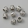 Tibetan Style Alloy European Beads TIBEB-WH0001-29-1