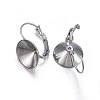 Tarnish Resistant 201 Stainless Steel Leverback Earring Findings X-STAS-P210-29P-2