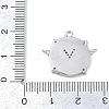 Brass Micro Pave Clear Cubic Zirconia Pendants KK-G545-02P-3