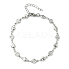 304 Stainless Steel Link Bracelets BJEW-Z132-01P-4