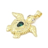 Brass Micro Pave Cubic Zirconia Pendants KK-D317-138G-2