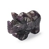 Natural Amethyst Carved Healing Rhinoceros Figurines DJEW-M008-02H-2