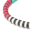 Handmade Polymer Clay Heishi Beaded Stretch Bracelet BJEW-JB07605-4