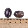 Natural Amethyst Pendants STAS-F322-15P-01-3