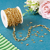 DIY Aluminium Cable Chain Necklace Making Kits DIY-TA0012-10-5