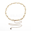 Brass Body Chain Belt NJEW-C00017-01-1