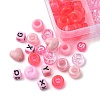 200Pcs 10 Styles Plastic Pearlized Beads FIND-FS0002-34-3