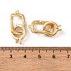 Brass Fold Over Clasps KK-U016-09G-3