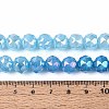 Anti-Tarnish Electroplate Glass Beads Strands GLAA-N064-10mm-03-4